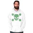 thumbnail image 3 of Saint Patrick's Day Shamrock Skull Hoodie Sweatshirt Women Men Brisco Brands M, 3 of 6