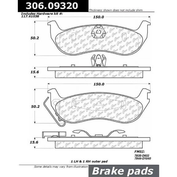 Centric Parts - Fleet Brake Pad