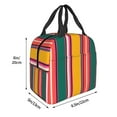 thumbnail image 3 of Pofeuu Vertical Stripes Print Lunch Bag Lunch Box Insulated Lunch Bag Adult Lunch Box for Men and Women, 3 of 8