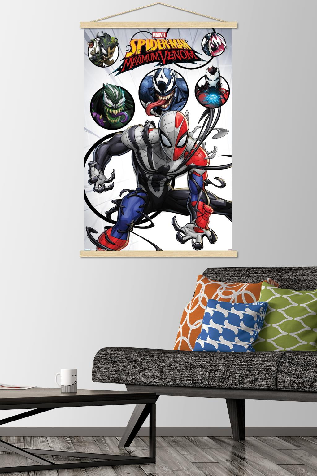 Marvel Comics TV - Spider- Man: Maximum Venom - Collage Wall Poster with Magnetic Frame, 22.375" x 34"