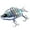 Black/Silver, variant on Bassdash SwimPanfish 2.5”/0.34oz Hard Bluegill Swimbaits Multi Jointed Topwater Trout Bass Fishing Crank Lure for Freshwater and Saltwater