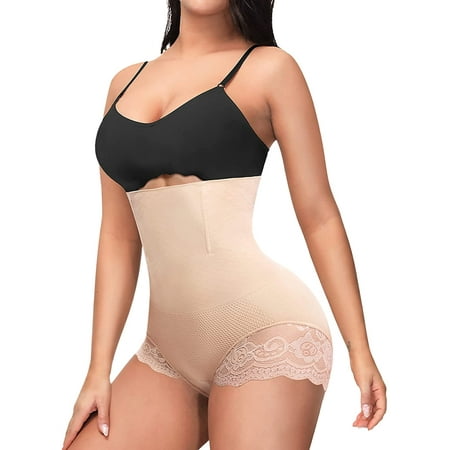 

Eleady Body Shaper for Women High Waist Butt Lifter Tummy Control Shapewear Waist Trainer Panty Seamless Cincher(Beige X-Large/XX-Large)