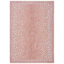 SAFAVIEH Courtyard Regent Animal Indoor/Outdoor Area Rug, Rust/Beige, 8' x 10'