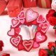 thumbnail image 5 of ShinYu Colgante de Madera Rojo para San Valentín, Artesanía, Decoración para El Hogar, Sala de Estar, Corona Decorativa, 5 of 6
