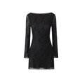 thumbnail image 1 of Women Long Sleeve O neck Motel Sevila Flower Mini Dress, 1 of 5