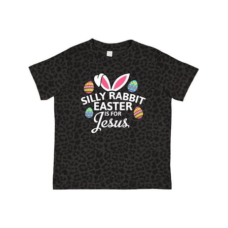 

Inktastic Silly Rabbit Easter is for Jesus with Bunny Head and Easter Eggs Gift Toddler Boy or Toddler Girl T-Shirt