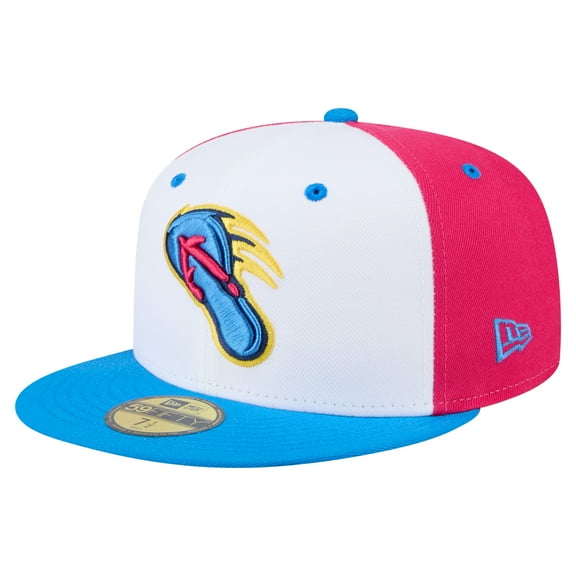 Men's New Era White/Blue San Antonio Missions Copa de la Diversi-n 59FIFTY Fitted Hat