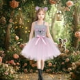 thumbnail image 2 of MEZZALL Halloween Hallowmas Square Collar Spaghetti Girls Adorable Koala Dress For Kids Cute Cartoon Party Dress For Stage Performance Festival Dress Toddler Relaxed Fit Child Sundress, 2 of 9