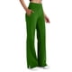 thumbnail image 1 of Pantalones de Cintura Elástica para Mujeres Deporte Casual Color Sólido Botón de Moda Bolsillo Pantalones de Yoga, 1 of 5