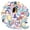 3A-50pcs, variant on 35pcs-50pcs Dream Stickers Animal Cute Stickers Cartoon Stars Stickers for Luggage Phone Laptop