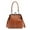 Brown, variant on Crossbody Bags for Women, Top Handle Handbags With Kiss Lock Closure For Travel Work Daily Use, The Best Christmas, Valentine's Day, Birthday Gifts (Brown)