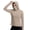 Khaki plus size sun protection shirt a1, variant on MORESEC Women Plus Size Hooded Long Sleeve Sun Protection Shirts Solid Basic Casual Workout Tshirt with Smocked Cuffs, Light Blue S