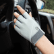 thumbnail image 5 of Guantes de levantamiento de pesas negros y grises para hombres y mujeres: guantes de ejercicio transpirables de medio dedo., 5 of 5
