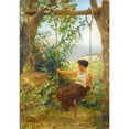 thumbnail image 2 of Henryk Siemiradzki 11x14 Black Ornate Wood Framed Double Matted Museum Art Print Titled: Girl on a Swing, 2 of 5