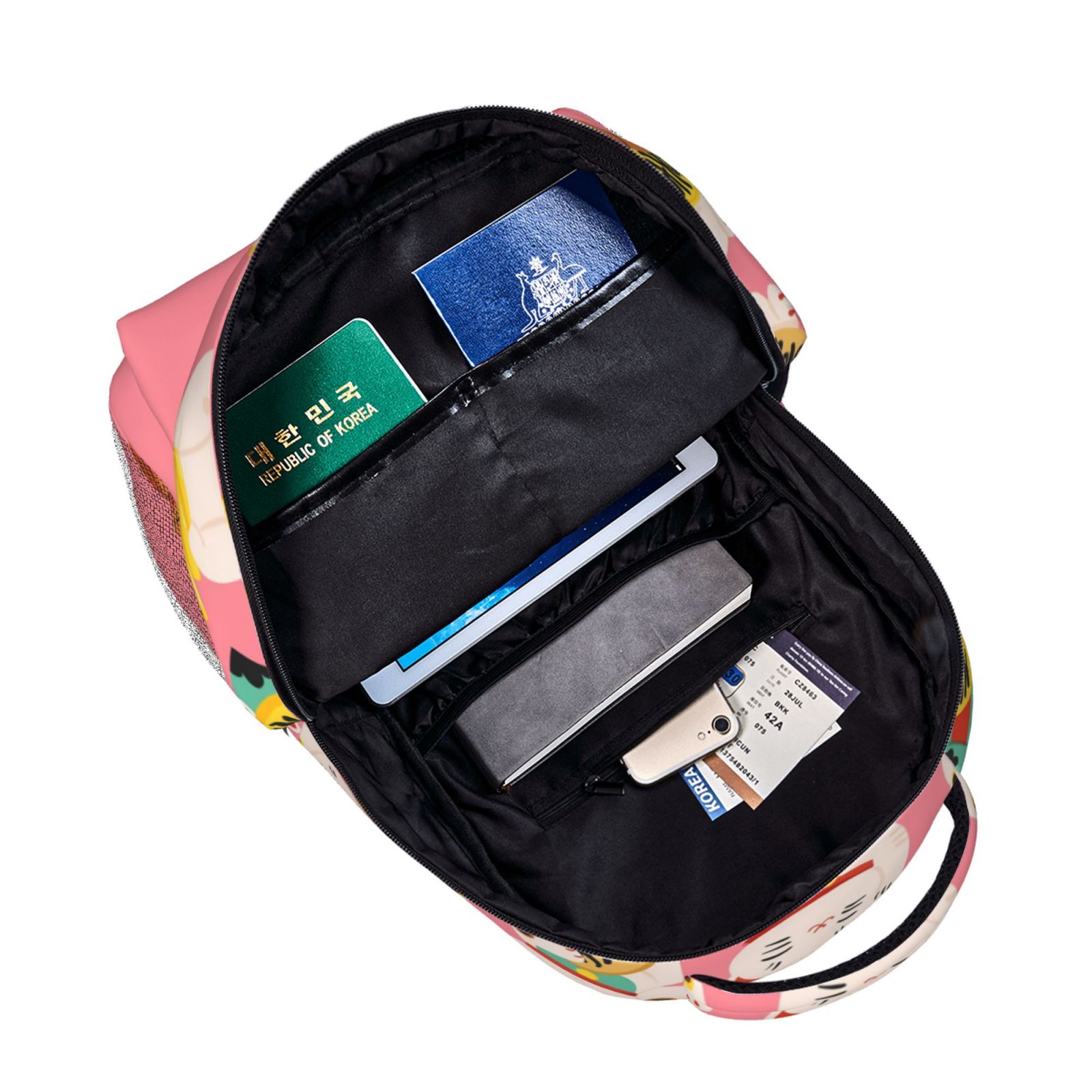 Xecao Cute Cat Travel Backpack: A spacious, stylish computer backpack ideal for men and women, perfect for college, school, or daily travels