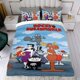 thumbnail image 4 of El Show de Rocky y Bullwinkle Conjunto de sábanas temático, trío de piezas, cómodo y amigable con la piel, diseño único, regalo de decoración para el hogar para familiares, amigos y fans,173cm *218cm, 4 of 6