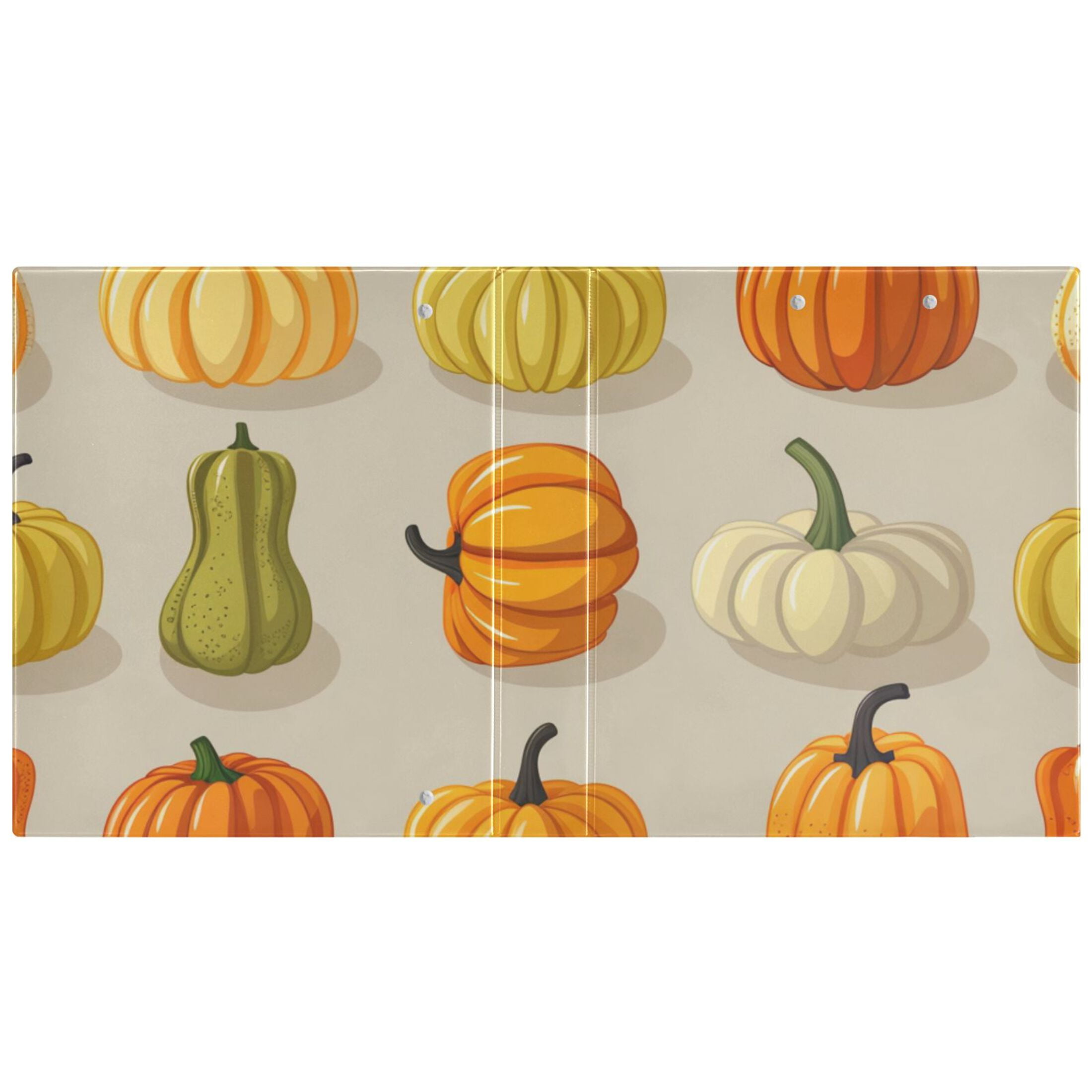 Cute Pumpkins 3 Ring Binders 1.5 inch Hardcover File Folders with Interior Pockets A4 Size Organizer for School Office Hospital