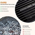 thumbnail image 6 of SIXDAY Dual Fuel Charcoal and Propane Grill Combo with Dual Lids, 12000 BTU Outdoor BBQ Grill with 2 Side Shelves for Backyard Cooking, 6 of 8