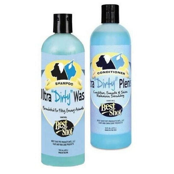 Ultra Dirty Dog Cat Professional Grooming Concentrated Shampoo Conditioner Set