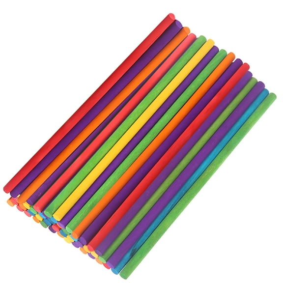 QAYOZ 50pcs Wooden Rhythm Sticks Wood Percussion Instrument Sticks Drum Sticks