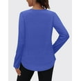 thumbnail image 2 of Rosvigor Womens Workout Tops Long Sleeve Tee Shirts Comfy Athletic Shirts Loose Womens Activewear Tops for Gym Running Yoga, 2 of 7