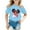 Blue, variant on Kid Girls Cute Graphic Round Neck Short Sleeve Tee Summer Casual T Shirt Cat And Kid T Shirt Girls Soccer Shirt Toddler under Shirts Long Sleeve Shirts for Kids 5t Girl Shirts with Shelf Bra for Women