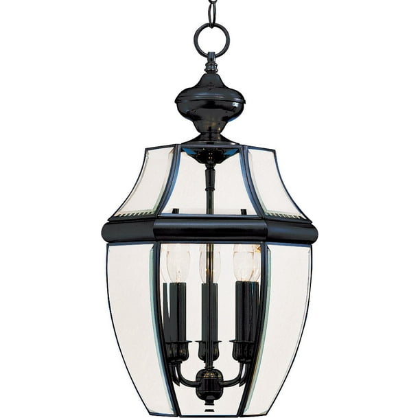 Maxim 6095 Black South Park 3 Light Outdoor Lantern Pendant