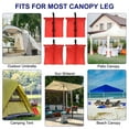 thumbnail image 7 of Uxcell 17x16" Canopy Weight Bags Waterproof Leg Weights Sandbag for Tent 4 Pack 600D Oxford Red, 7 of 7