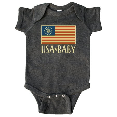

Inktastic USA Baby 4th of July Betsy Ross Flag Gift Baby Boy or Baby Girl Bodysuit