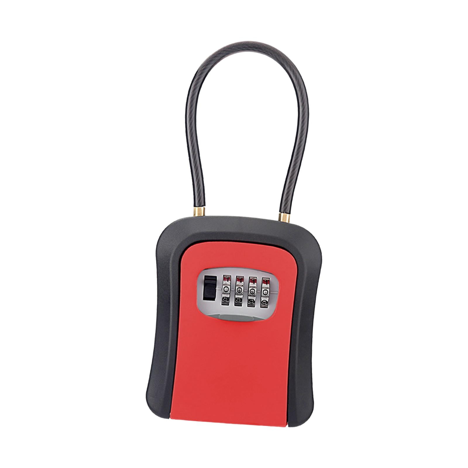 S SERENABLE Key Lock Box Key Security Box Portable for Fence