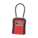 thumbnail image 1 of Caja de seguridad con llave, portátil, con grillete de cable de acero, resistente al agua, para el hogar Rojo, 1 of 9