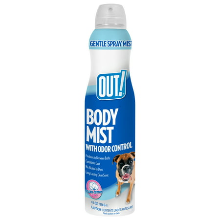OUT! Dog Cologne Body Mist Spray | Dog Perfume | Refreshes Coat and Controls Odor Between Baths | Clean Cotton Scent | 6.3 (Best Dog Cologne Reviews)