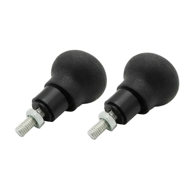 Perilla giratoria para rueda,Perilla giratoria para volante de 8 mm de metal negro,Perilla de ayuda para girar la perilla del volante del automóvil,Mango de agarre auxiliar giratorio para