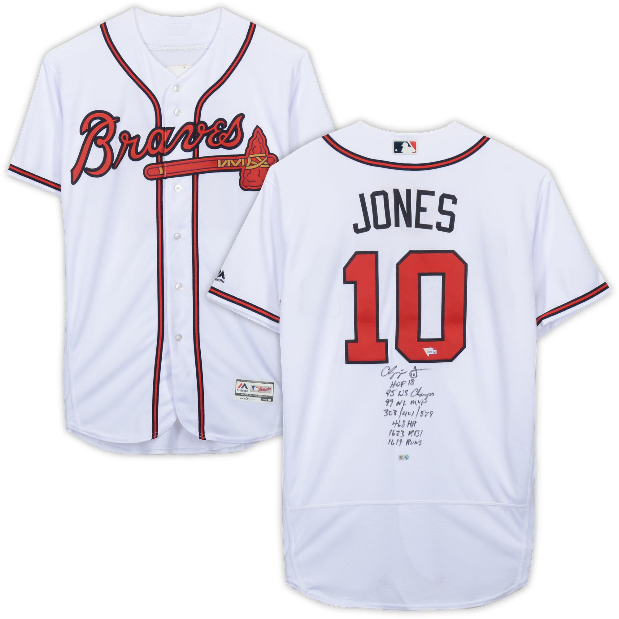 authentic chipper jones jersey