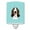 Blue, variant on Caroline's Treasures BB1305CNL Checkerboard Lime Green Basset Hound Ceramic Night Light, 6x4x3", multicolor