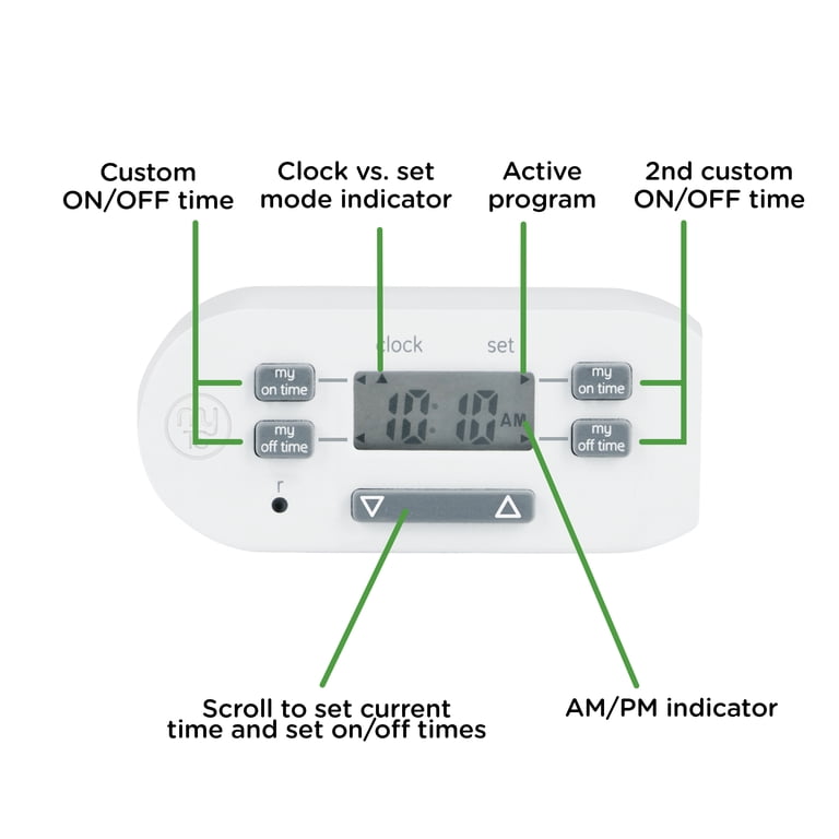 myTouchSmart Simple Set Indoor Plug-In Digital Timer photo 6