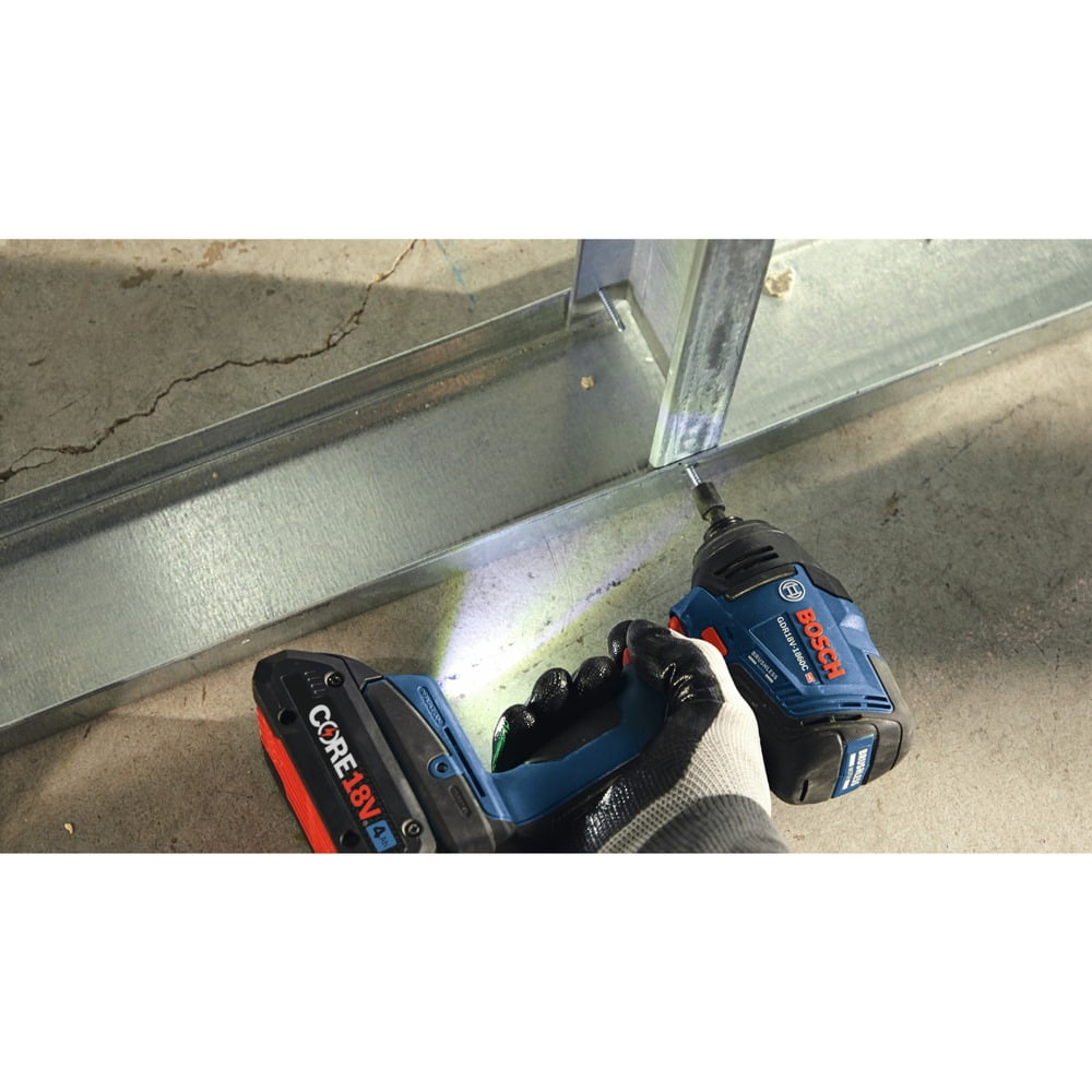 Restored Bosch GDR18V-1860CB25-RT 18V Brushless Lithium-Ion 1/4 in. Hex Cordless Connected-Ready Impact Driver Kit (4 Ah) (Refurbished)