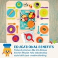thumbnail image 4 of Battat Deluxe Kitchen Plastic Playset Pretend Play Cooking & Baking Accessories for 2 Years +, 4 of 8