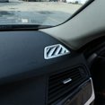 thumbnail image 2 of Car Instrument Panel Air Outlet Vent Frame for 2011-2017 5 Series Rear Air Conditioning Vent Grille Carbon Fiber Pattern, 2 of 5