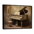 thumbnail image 2 of Designart "Echoes Of Pianos Past" Music Floater Framed Wall Decor, 2 of 5