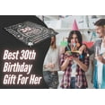 thumbnail image 2 of 30th Birthday Gifts for Her, Women, Men - 30th Birthday Decorations Flannel Throw Blankets for Men 50"x 65" - 30 & Fabulous, 2 of 5