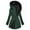 Green1, variant on Winter Coats for Women Autumn And Winter Women's Down Jacket Warm Quilted Padded Hooded Jacket Windproof Outwear with Fur Collar Black XXL