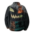 thumbnail image 5 of HAJWOH Mens Halloween Corduroy Jacket with Lapel Loose Fit Long Sleeve Fall Winter Coat, 5 of 5
