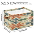 thumbnail image 4 of Abstract Decorative Digital Patterns Square Storage Bins with Handles Collapsible Containing Box 2 Packs, 4 of 9