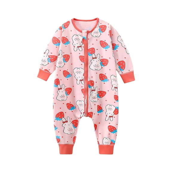 Zaveiop Toddler Baby Sleep Sack with Legs Cotton Wearable Blanket 2-Way Zipper Infant Boy Girl Sleeping Bag (3-4 Years, Red)