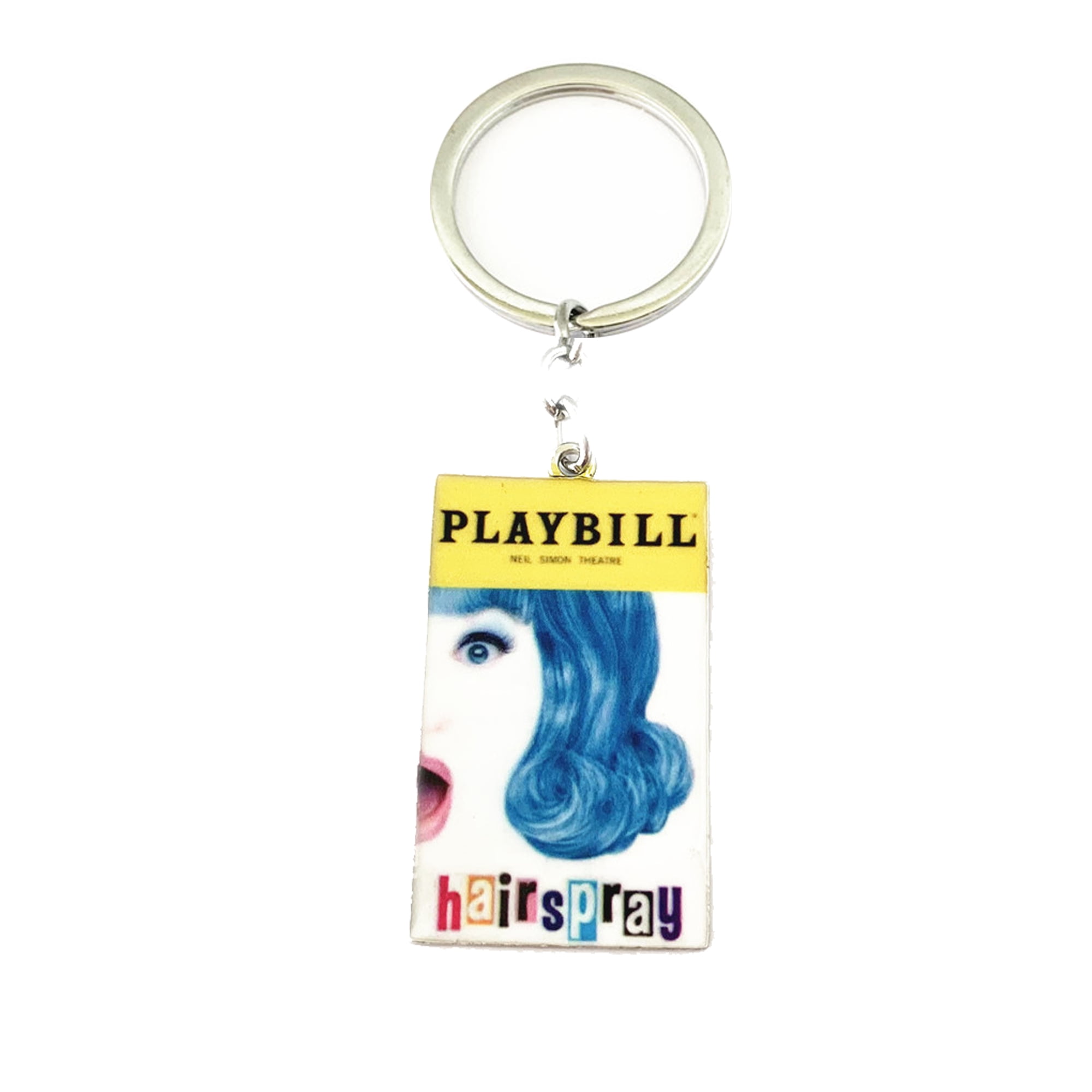 Hairspray Broadway Musical Playbill Silvertone Charm Pendant Keychain -  Walmart.com
