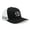 Black White, variant on Hat for Men and Women, Adjustable Snapback Trucker Baseball Cap, Embroidered Cross Logo (KEN - Kentucky, Black Flatbill)