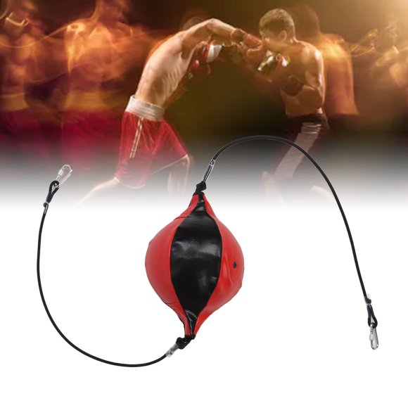 Dioche Double End Punching Ball with Adjustable Cord Inflator, PU Leather, Enhance Agility Double End Speed Boxing Bag