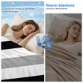 thumbnail image 2 of Black Gray Striped Cooling Blanket, Lightweight Breathable Summer Throw Blanket with Double Sided Cold Effect, Farmhouse Stripe Art Picnic Beach Blankets Bed Sheet for Hot Sleepers 40"x60", 2 of 8
