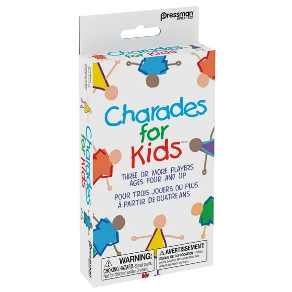 Pressman: Charades for Kids - Jeu de famille et format voyage